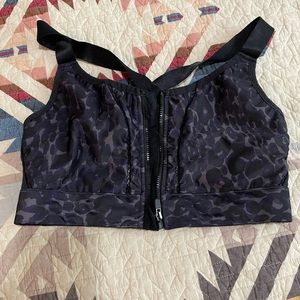 Fabletics zip front sports bra